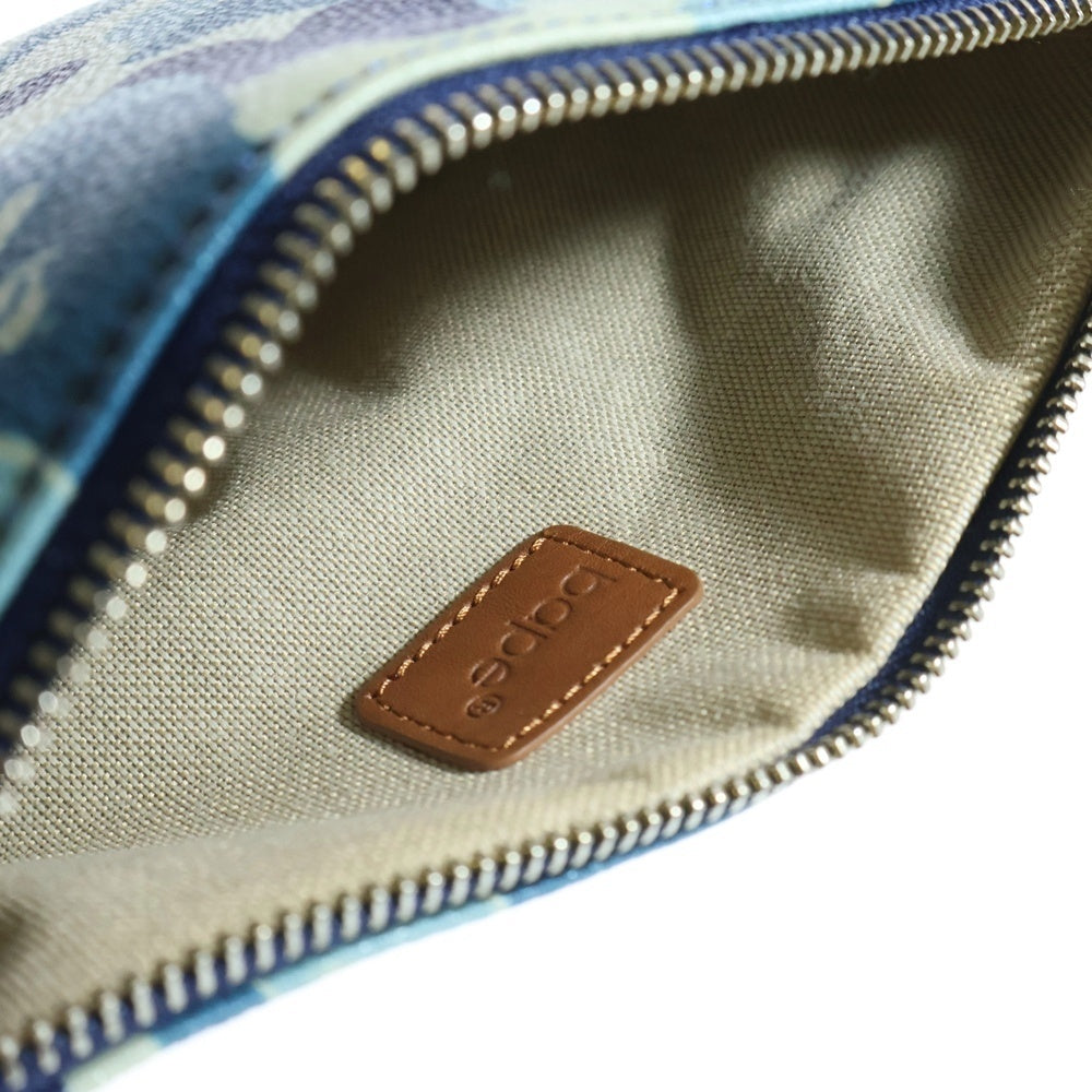 A BATHING APE(アベイシングエイプ) ABC CAMO MINI BAG L カモ総柄 ハンドショルダーバッグ ブルー