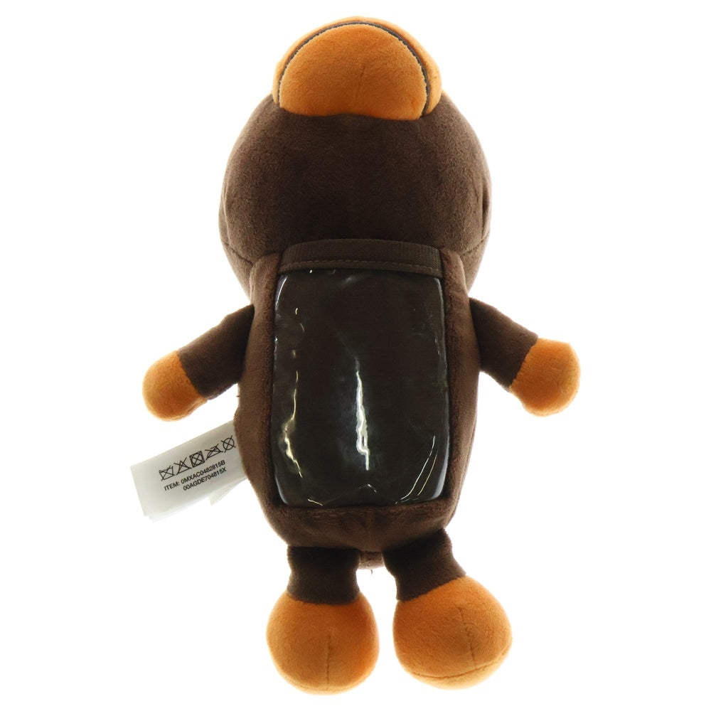 A BATHING APE(アベイシングエイプ) BABY MILO PLUSH DOLL ベイビーミロプラッシュドール カードケースキーチャーム ブラウン 0MXAC0482815B