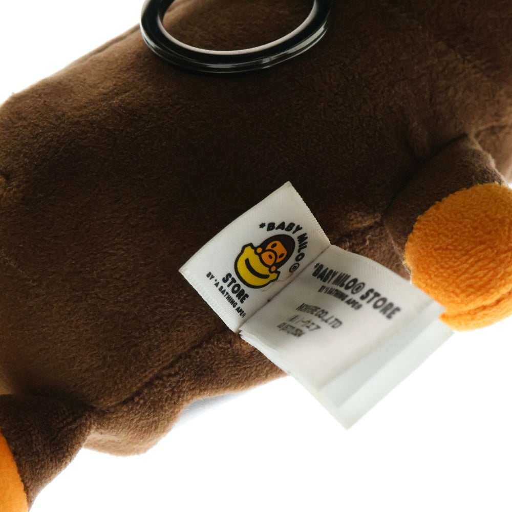 A BATHING APE(アベイシングエイプ) BABY MILO PLUSH DOLL ベイビーミロプラッシュドール カードケースキーチャーム ブラウン 0MXAC0482815B