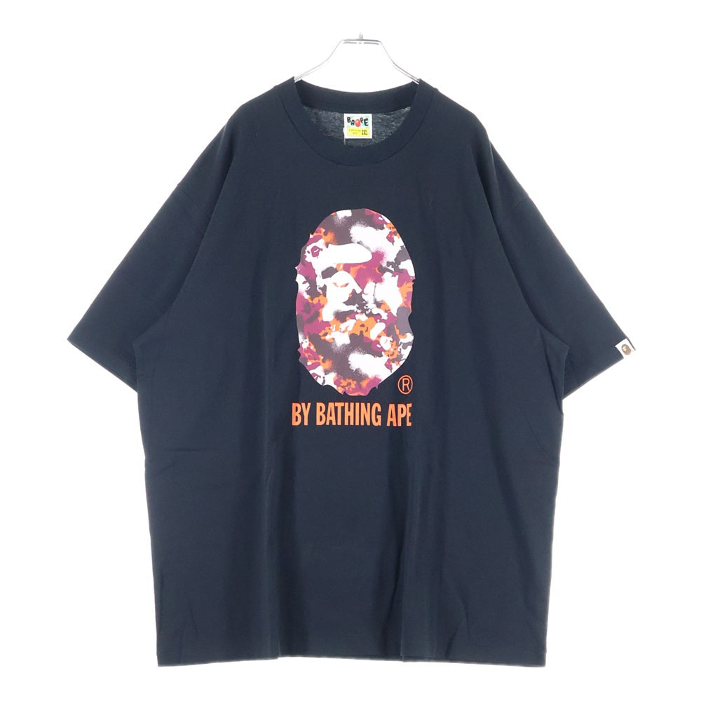 A BATHING APE(アベイシングエイプ) MAP CAMO BY BATHING APE RELAXED FIT TEE マップカモ リラックスフィット クルーネック半袖Tシャツカットソー ブラック 001TEL301342M
