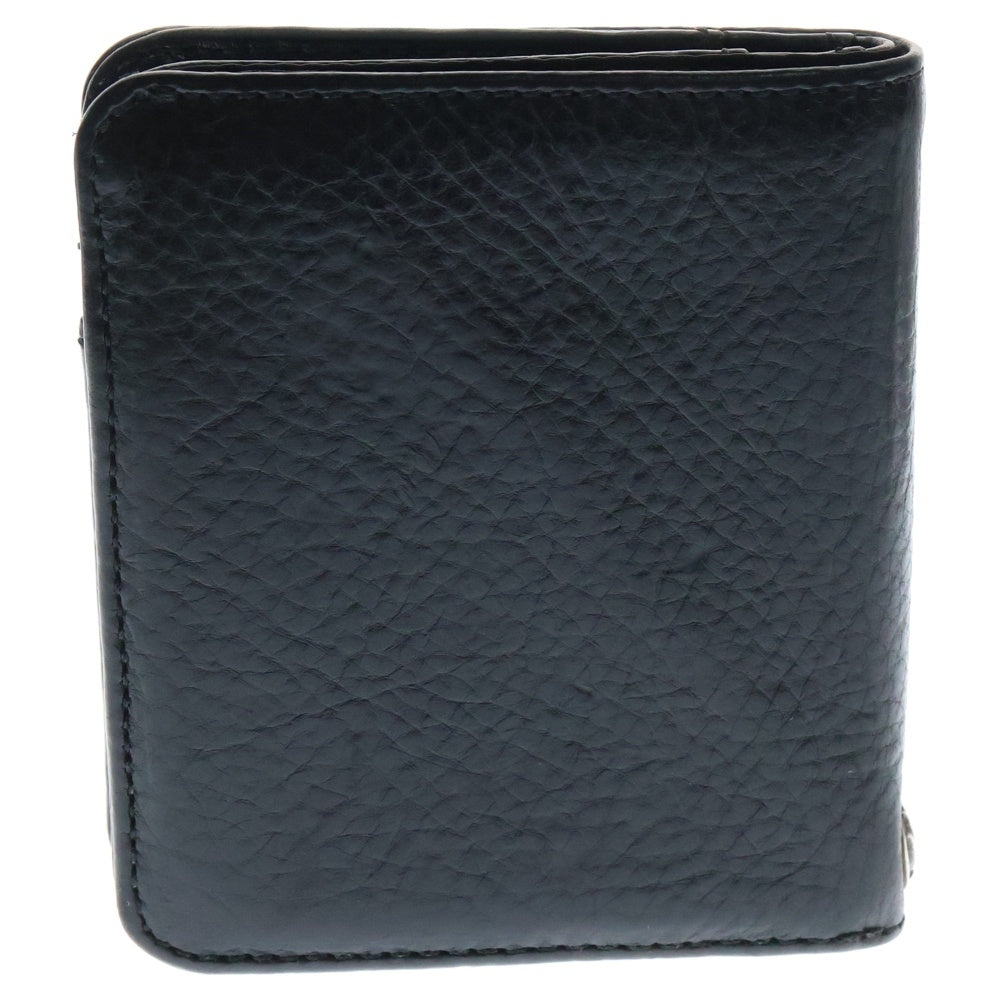 CHROME HEARTS(クロムハーツ) DR DIGIACOMO 1CEME ディジャコモ クロスパッチ グロメット付二つ折り財布 ブラック