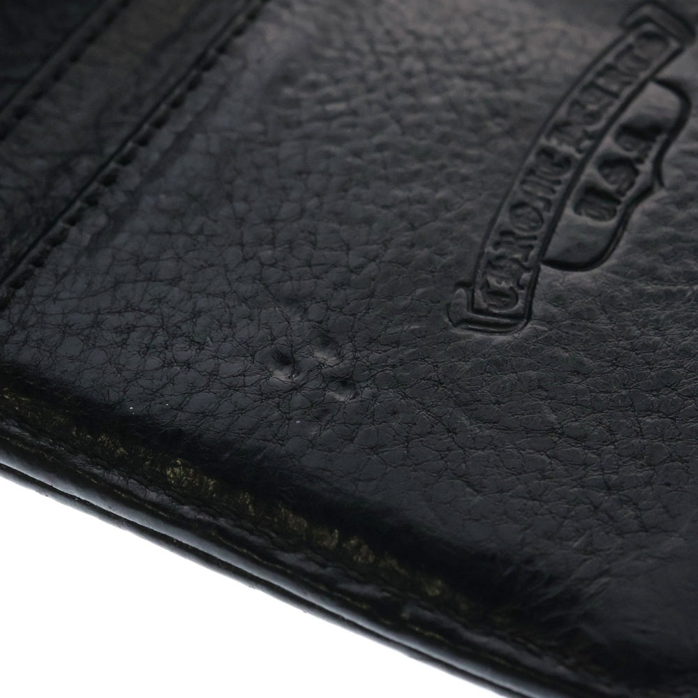 CHROME HEARTS(クロムハーツ) DR DIGIACOMO 1CEME ディジャコモ クロスパッチ グロメット付二つ折り財布 ブラック