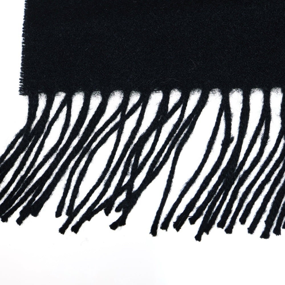 Paul Smith(ポールスミス) ロゴ刺繍ウールマフラー ブラック