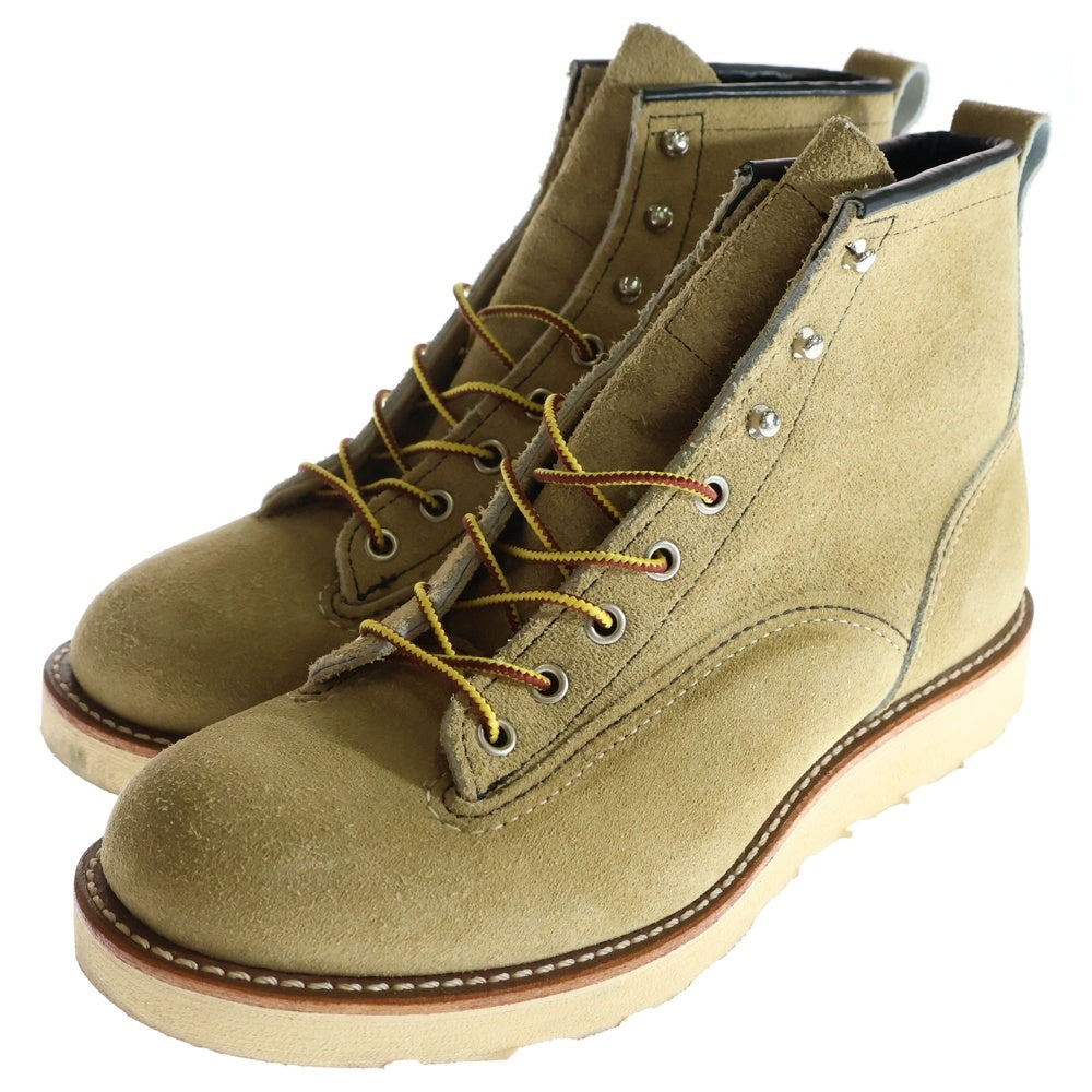 RED WING(レッド ウイング) 6inch LINEMAN 6インチ ラインマン スウェードレースアップシューズ ベージュ 2925