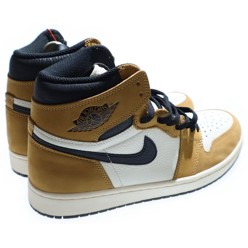 NIKE(ナイキ) AIR JORDAN 1 RETRO HIGH Rookie of The Year エアジョーダン 1 ハイカットスニーカー ルーキーオブザイヤー キャメル/ホワイト US9.5/27.5cm 555088-700
