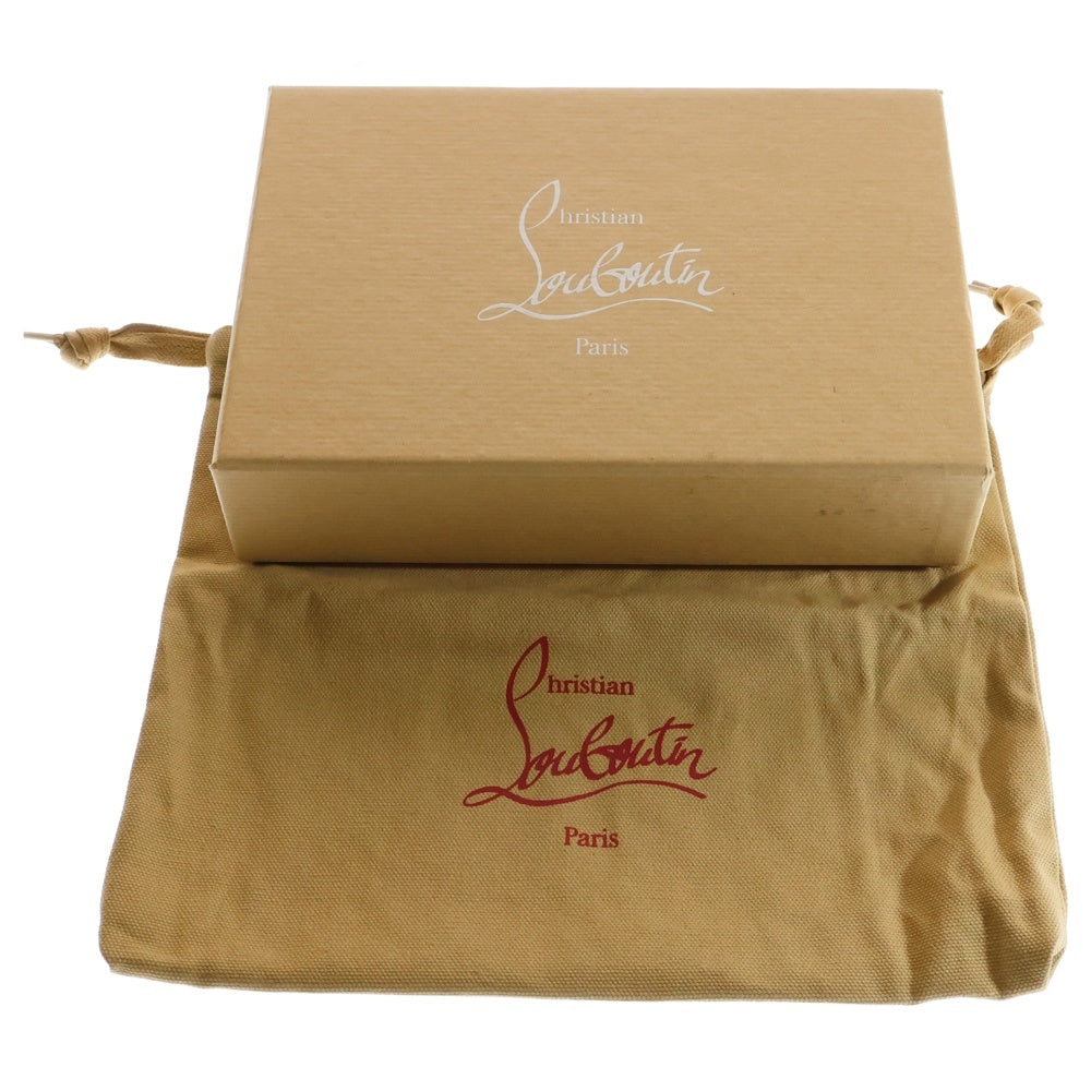 CHRISTIAN LOUBOUTIN(クリスチャンルブタン) Panettone パネトーネ スタッズレザーウォレット 長財布 ブラック/シルバー