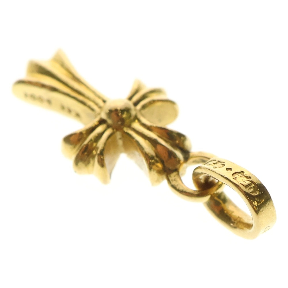 CHROME HEARTS(クロムハーツ) 22K CRS BBYFAT P/PSAP ベイビーファットクロス PAVEピンクサファイア ペンダントトップ ゴールド