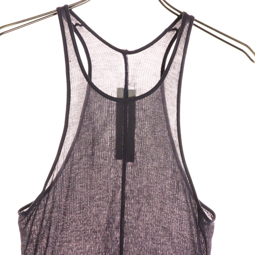Rick Owens(リックオウエンス) 21SS PLUM プラム ダメージ加工タンクトップ パープル RP21S3101-RC