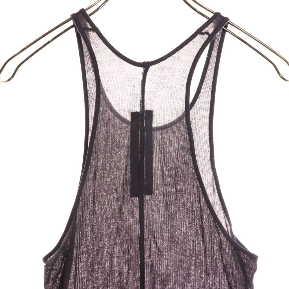 Rick Owens(リックオウエンス) 21SS PLUM プラム ダメージ加工タンクトップ パープル RP21S3101-RC