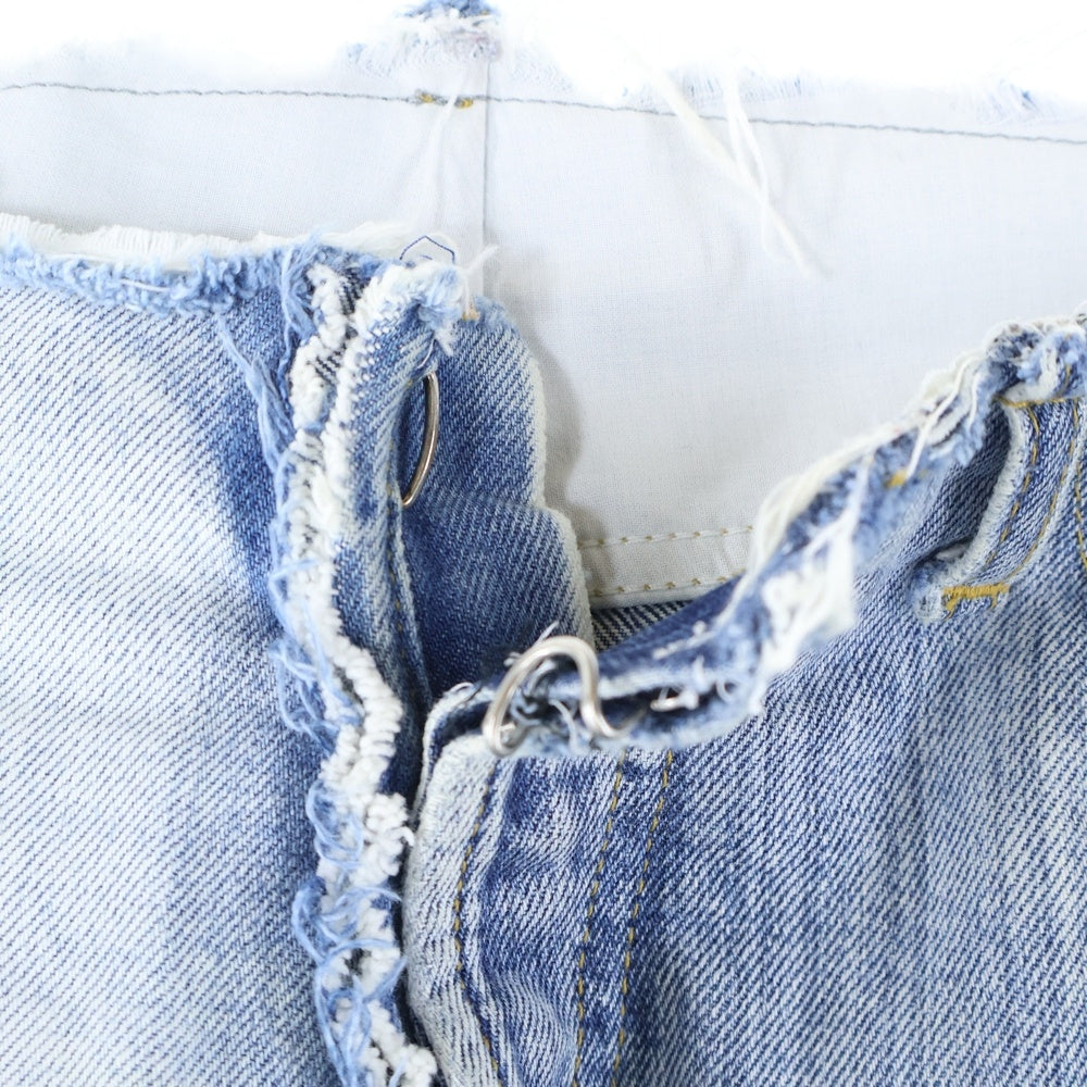 Martin Margiela(マルタンマルジェラ) 21SS Split Denim スプリット再構築ダメージ加工デニムパンツ インディゴ S50LA0175