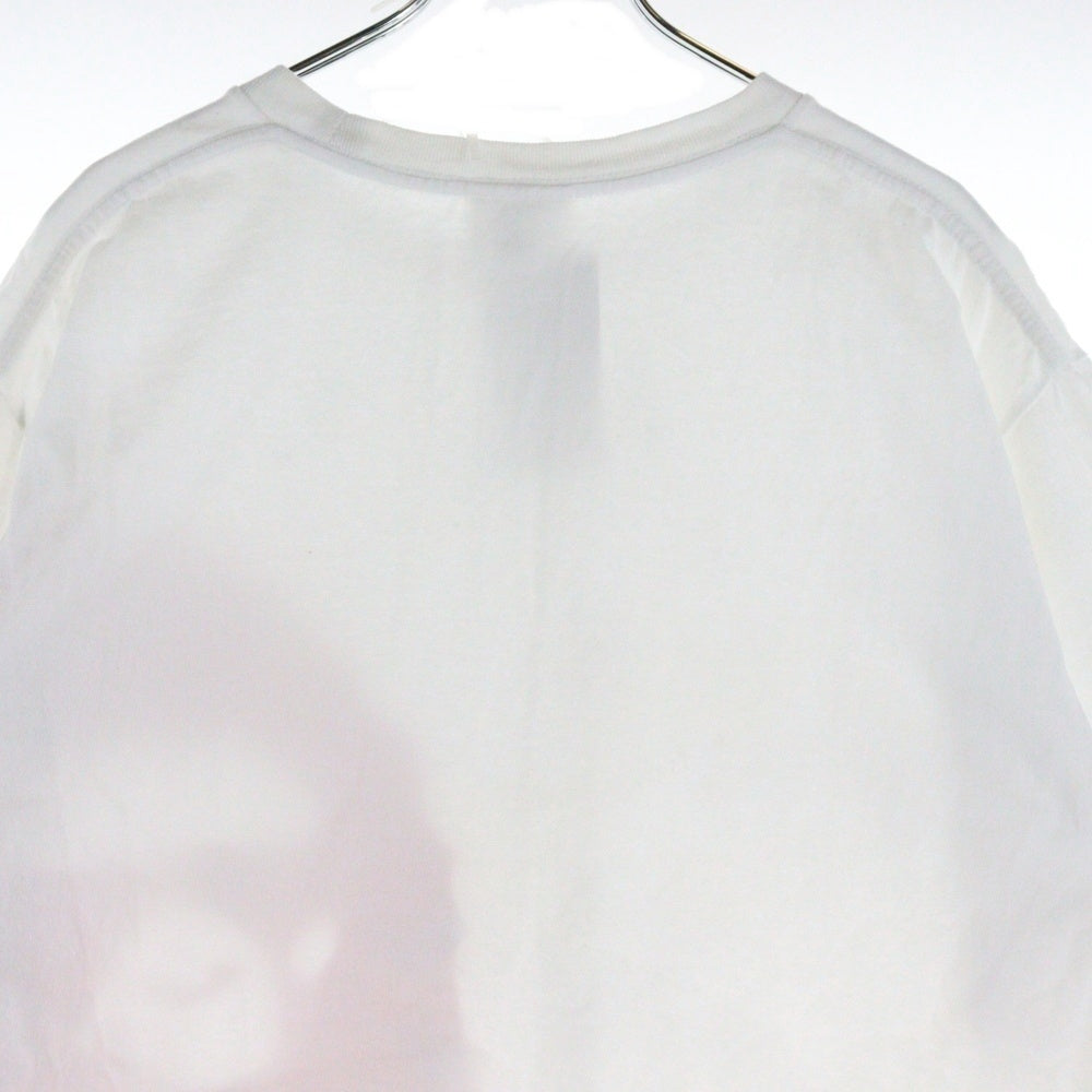 A BATHING APE(アベイシングエイプ) ABC CAMO SIDE BIG APE HEAD TEE サイドプリント クルーネック半袖Tシャツカットソー ホワイト/ピンク 001TEI301007M