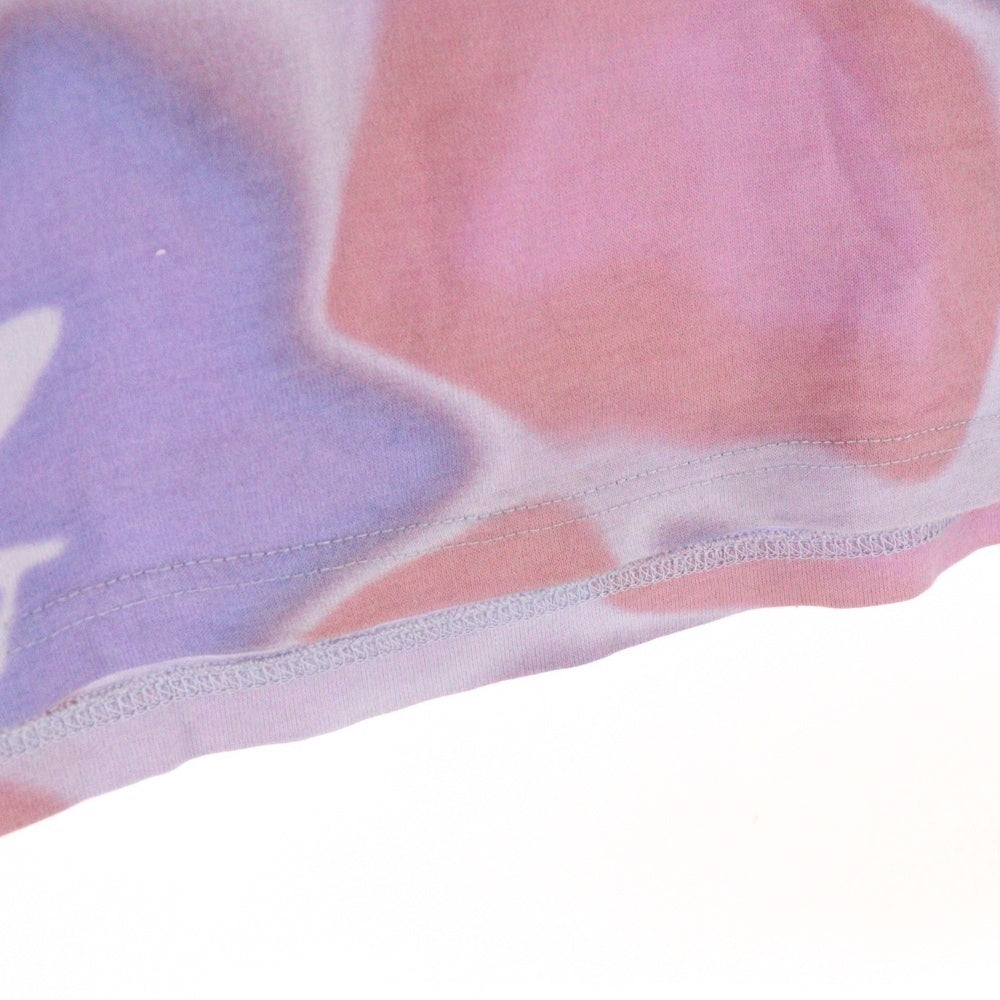 A BATHING APE(アベイシングエイプ) LIQUID CAMO カモ総柄 ロゴプリント クルーネック半袖Tシャツカットソー パープル 001CSK302003L