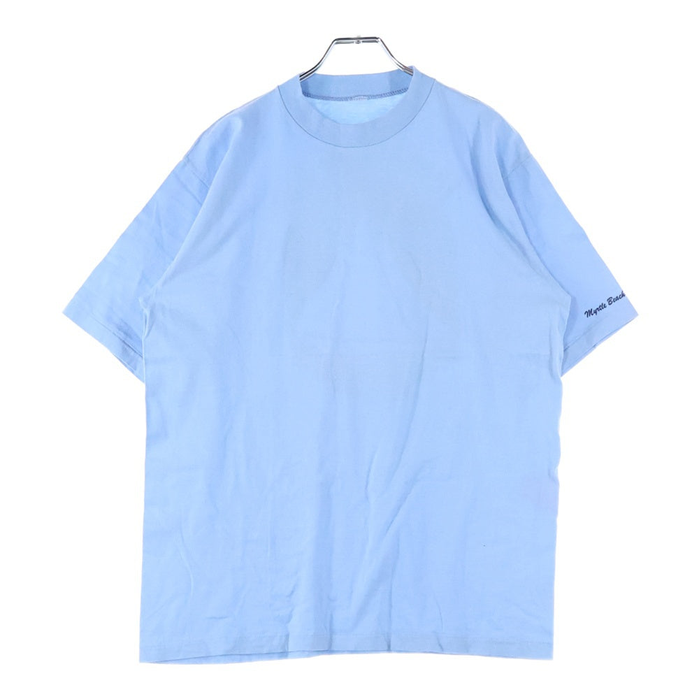 VINTAGE(ヴィンテージ) 80-90s バックプリントクルーネック半袖Tシャツカットソー ブルー