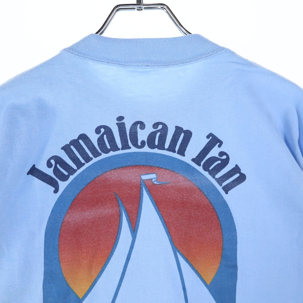 VINTAGE(ヴィンテージ) 80-90s バックプリントクルーネック半袖Tシャツカットソー ブルー