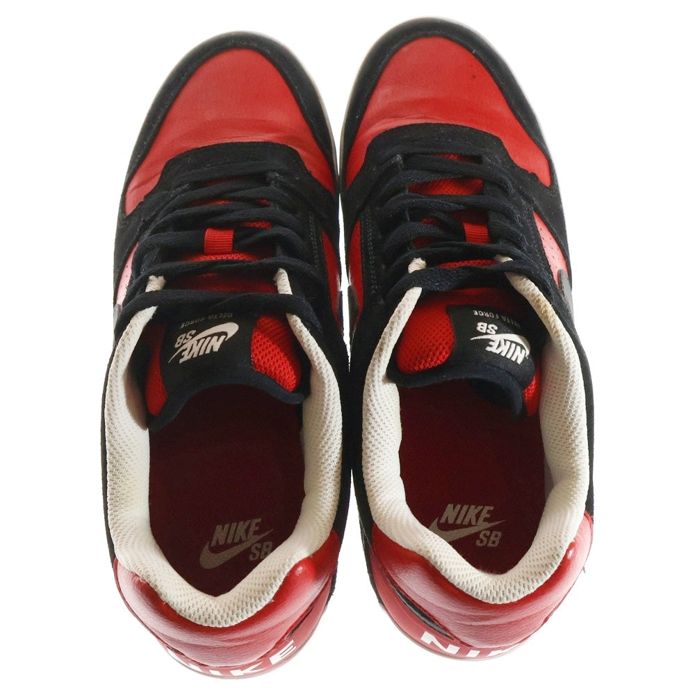 NIKE(ナイキ) SB Delta Force Vulc Bred デルタフォース バルカ ブレット ローカットスニーカー レッド/ブラック US8.5/26.5cm 942237-006