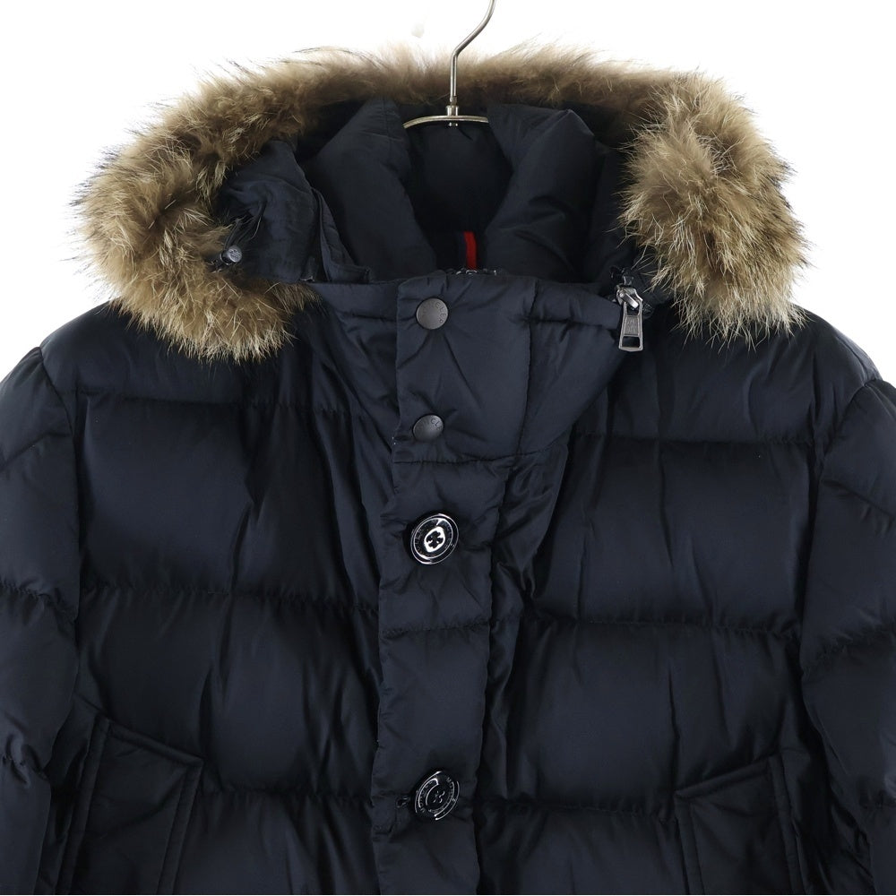 MONCLER(モンクレール) CLUNY GIBBOTTO ファーフード付き ダウンジャケット ブラック I20911B52502