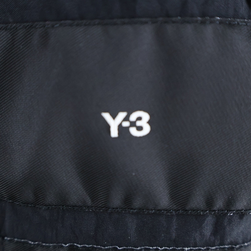 Y-3(ワイスリー) ジップアップ フード付き ダウンジャケット ブラック 1OP003