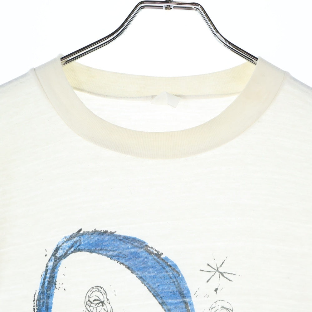 VINTAGE(ヴィンテージ) 90s Joan MILO ジョアンミロ フロントプリントクルーネック半袖Tシャツカットソー ホワイト