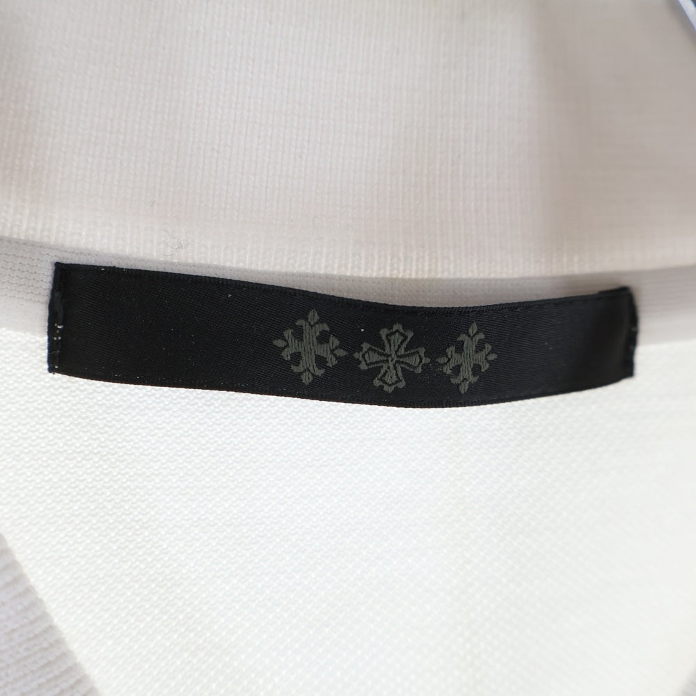 TATRAS(タトラス) GEO ジェオ 胸ロゴ刺繍 鹿の子 半袖ポロシャツ ホワイト MTAT25S8272-M