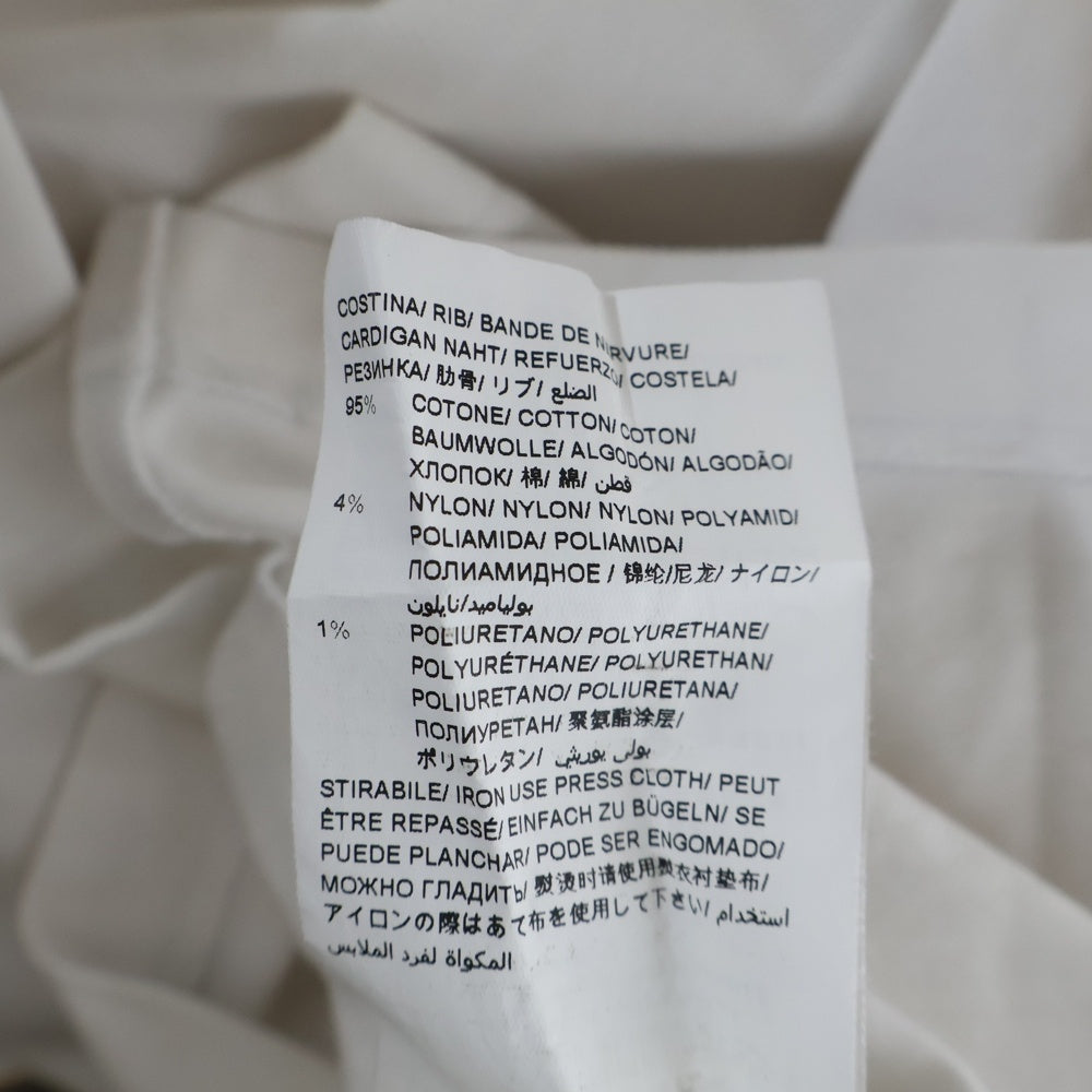 TATRAS(タトラス) GEO ジェオ 胸ロゴ刺繍 鹿の子 半袖ポロシャツ ホワイト MTAT25S8272-M