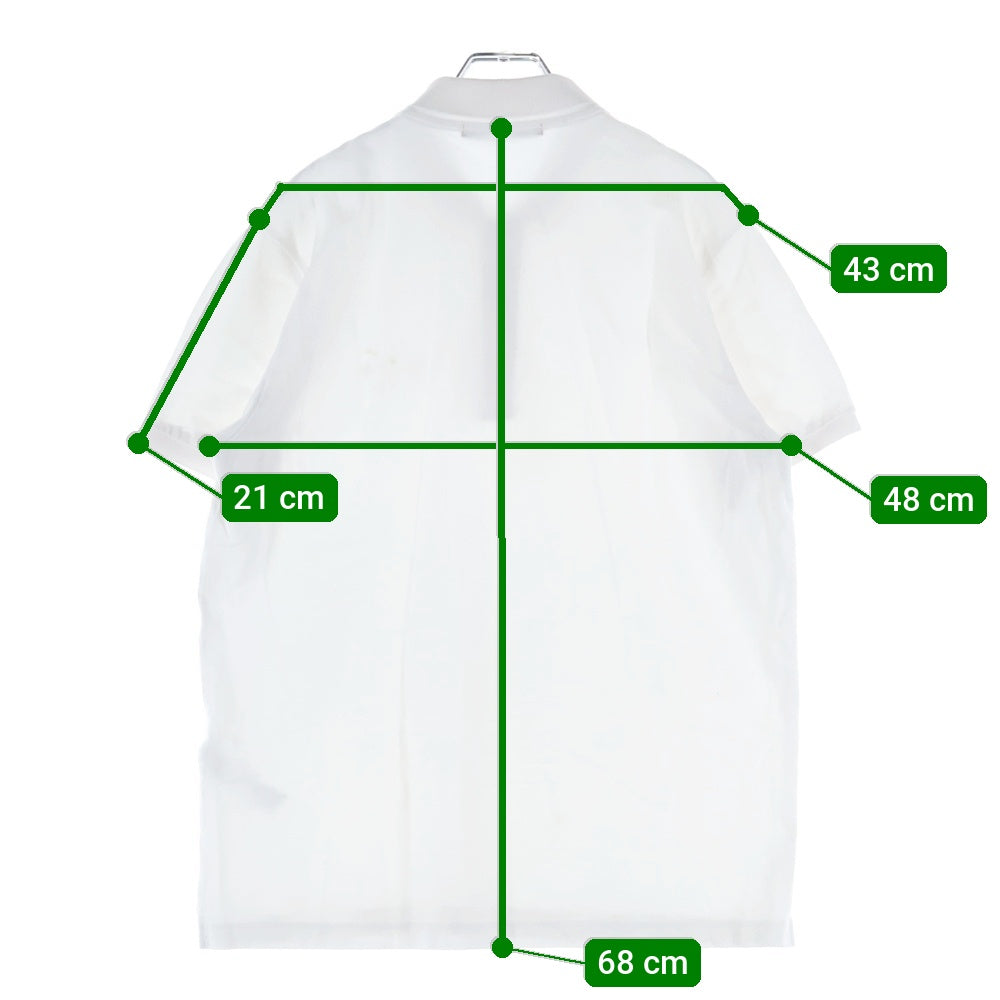 TATRAS(タトラス) GEO ジェオ 胸ロゴ刺繍 鹿の子 半袖ポロシャツ ホワイト MTAT25S8272-M