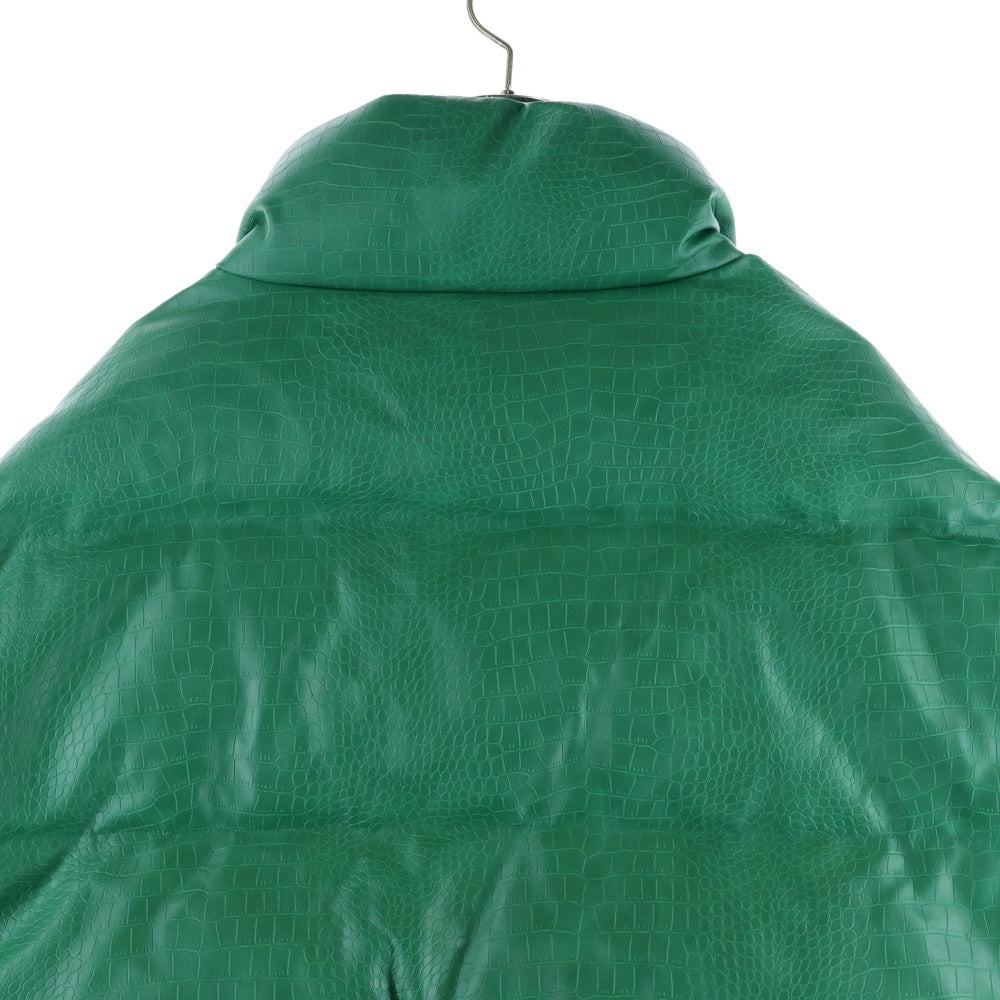BREATH(ブレス) 24AW 型押しフェイクレザーダウンジャケット グリーン BR24AW-00009