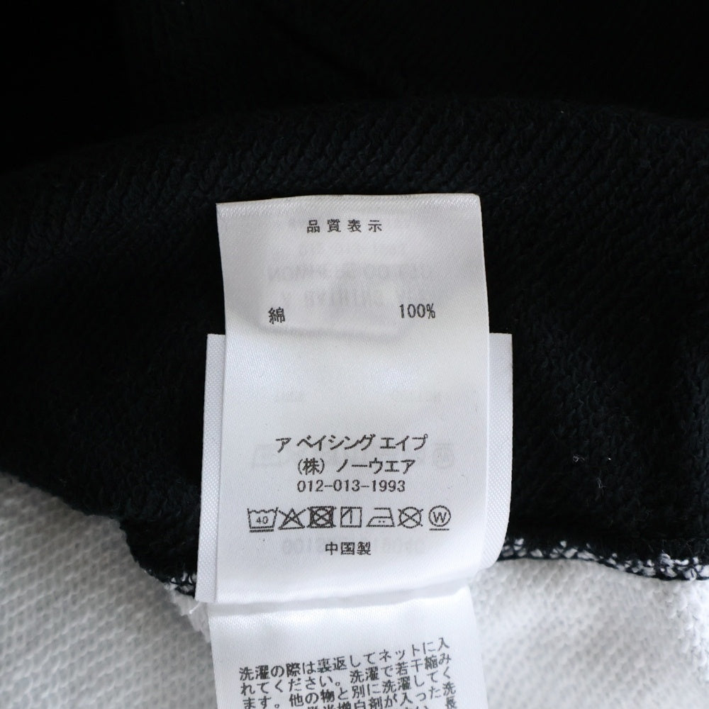 A BATHING APE(アベイシングエイプ) UKIYO-E CREWNECK #2 浮世絵 両面プリント クルーネック長袖 スウェットトレーナー ブラック 1L73-113-904