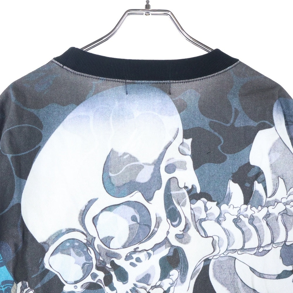 A BATHING APE(アベイシングエイプ) UKIYO-E CREWNECK #2 浮世絵 両面プリント クルーネック長袖 スウェットトレーナー ブラック 1L73-113-904