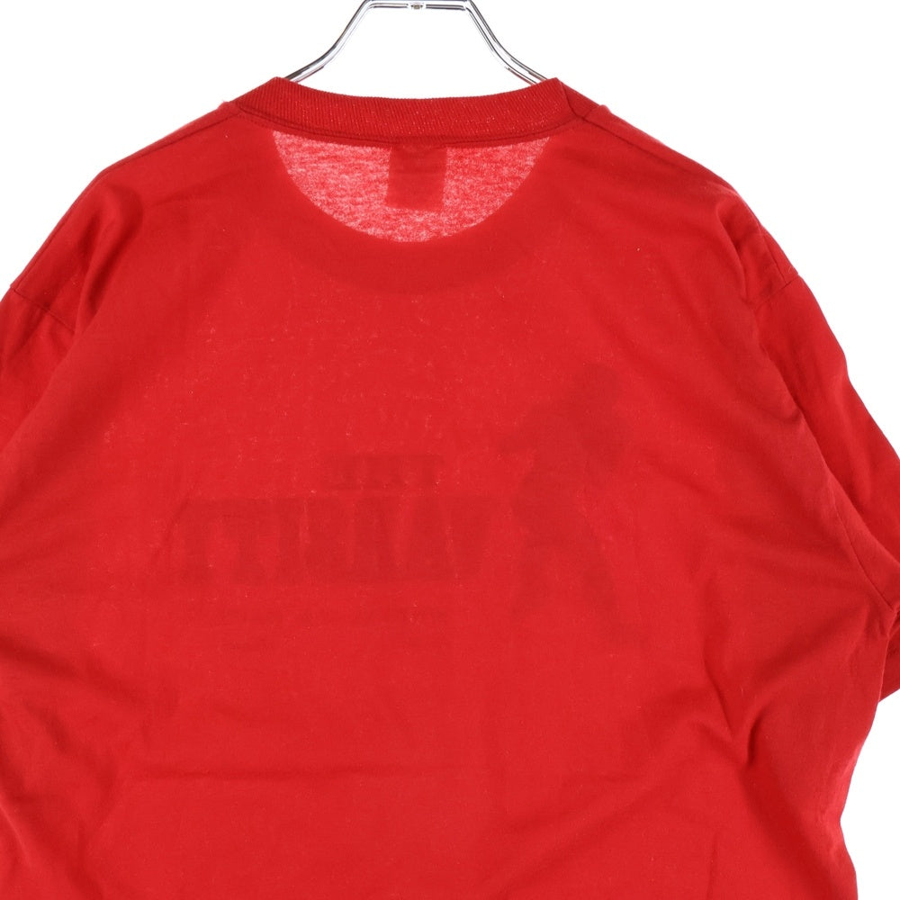 VINTAGE(ヴィンテージ) 80-90s JERZEES フロントプリントクルーネック半袖Tシャツカットソー レッド
