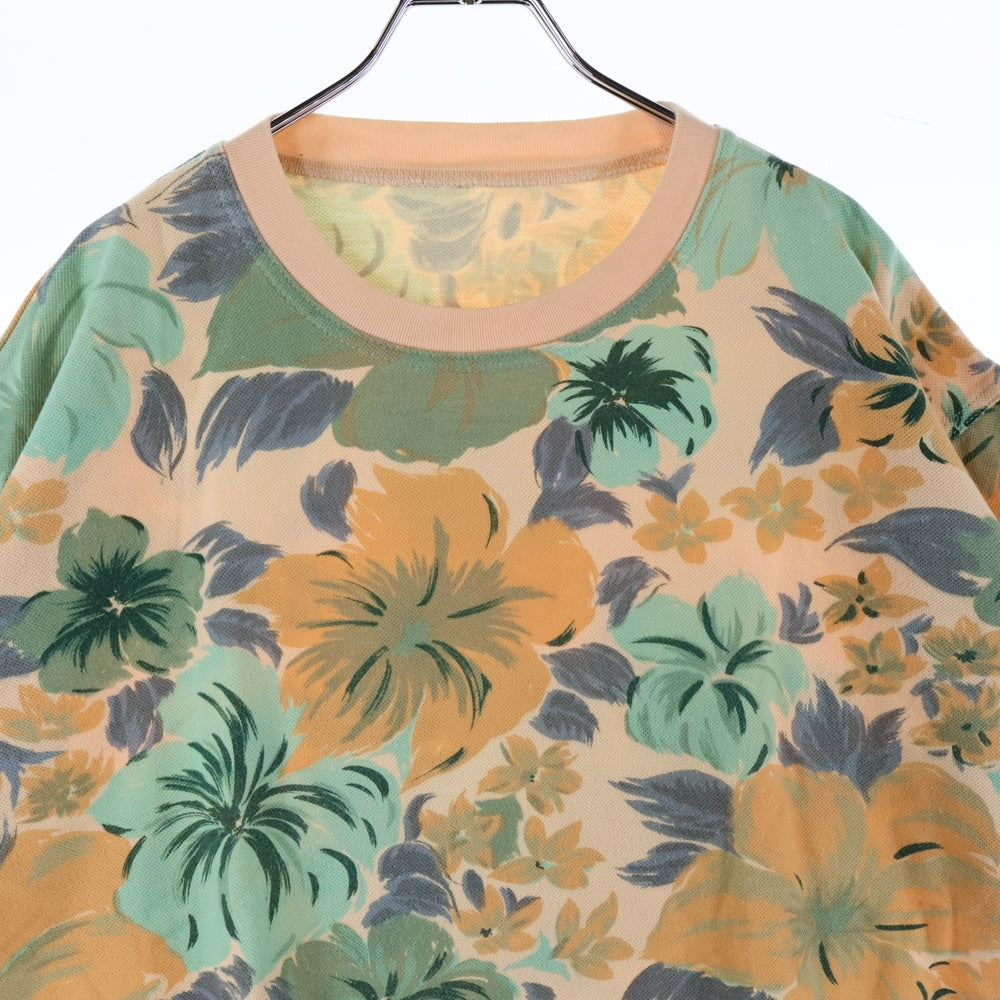 VINTAGE(ヴィンテージ) 00s クルーネック花柄半袖Tシャツカットソー マルチカラー