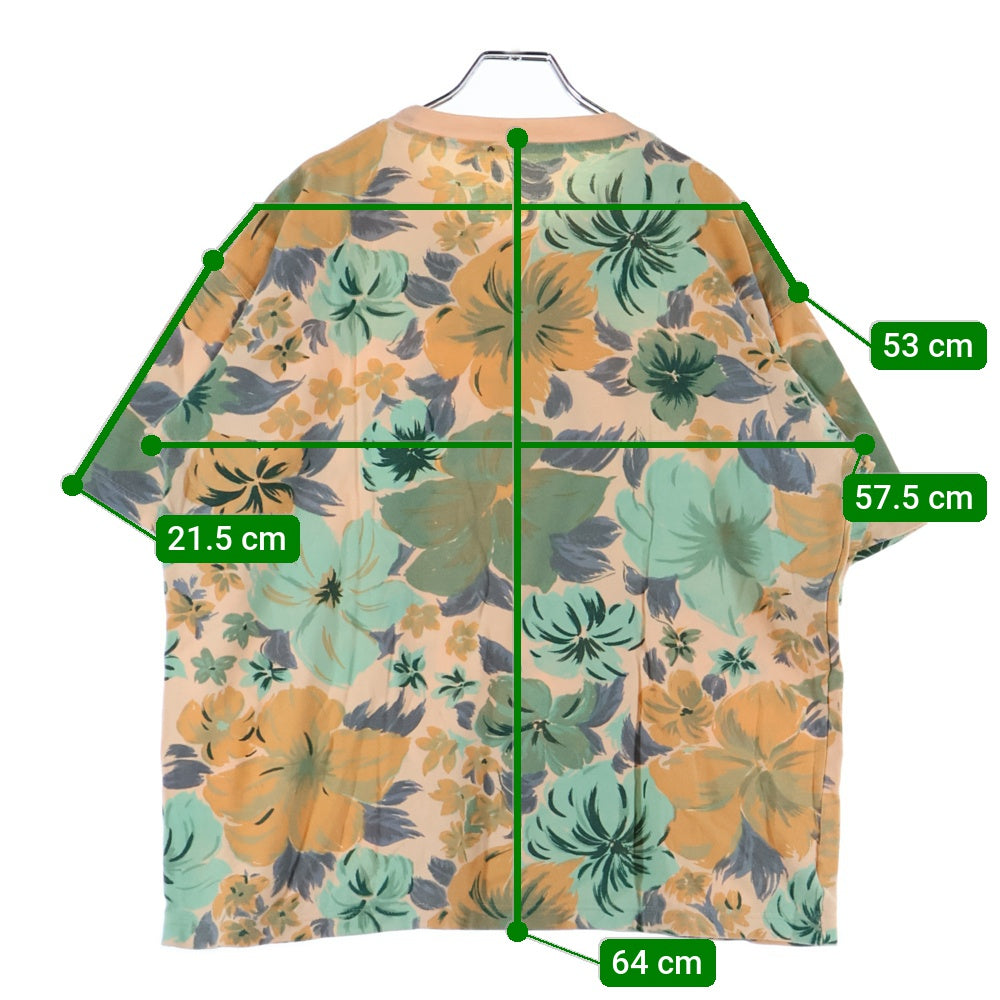VINTAGE(ヴィンテージ) 00s クルーネック花柄半袖Tシャツカットソー マルチカラー