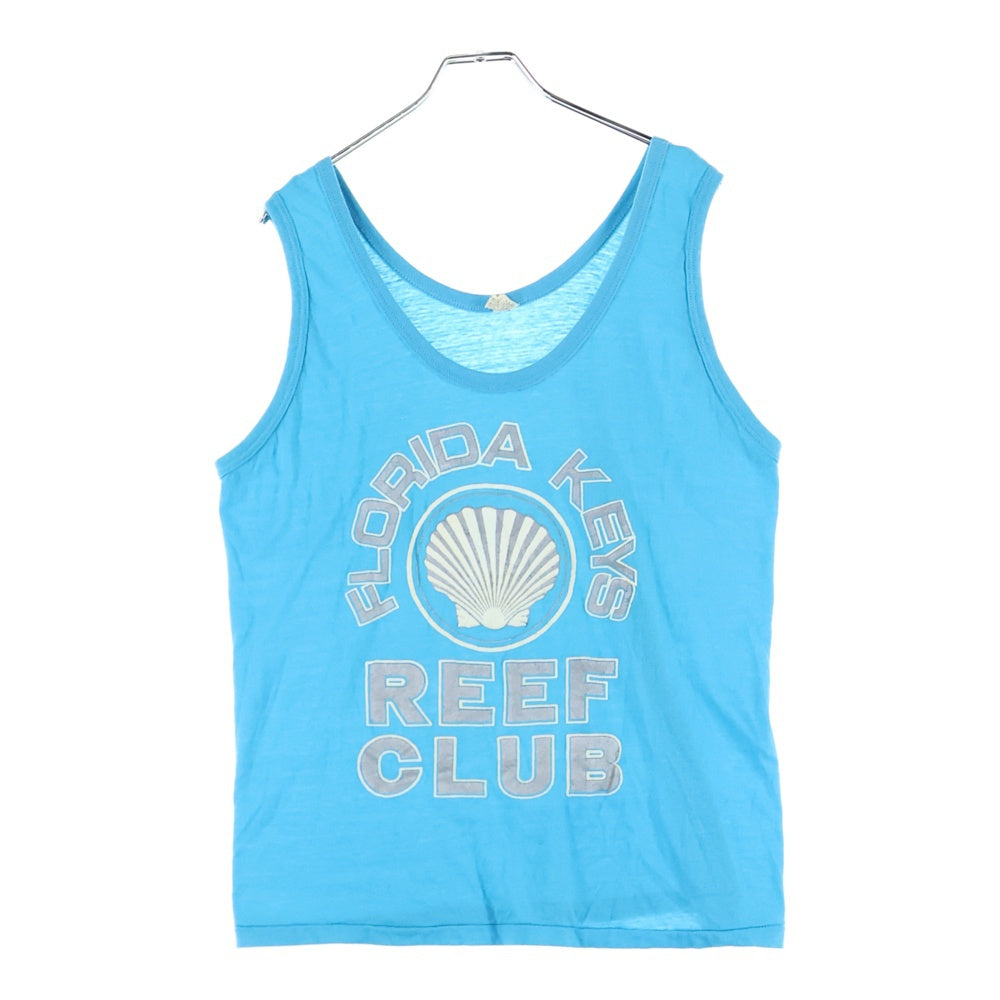 VINTAGE(ヴィンテージ) 90s SCREEN STARS フロントプリントクルーネックタンクトップ ブルー