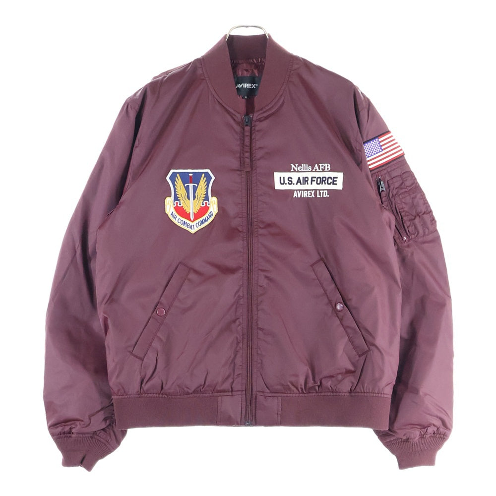 AVIREX(アヴィレックス) UTULITY MA-1 THUNDERBIRDS ユーティリティ フライトジャケット サンダーバード ボルドー 783-3152011