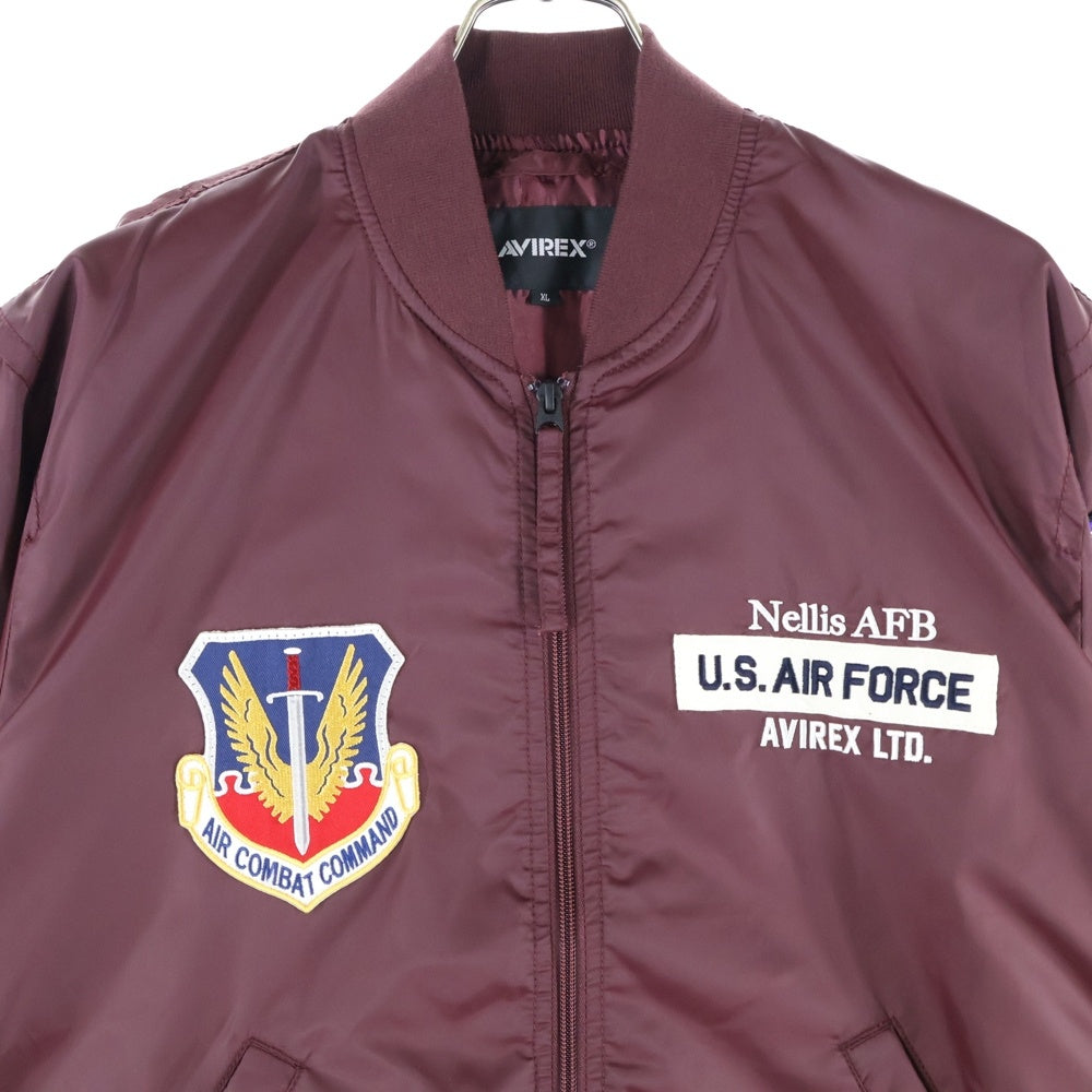 AVIREX(アヴィレックス) UTULITY MA-1 THUNDERBIRDS ユーティリティ フライトジャケット サンダーバード ボルドー 783-3152011