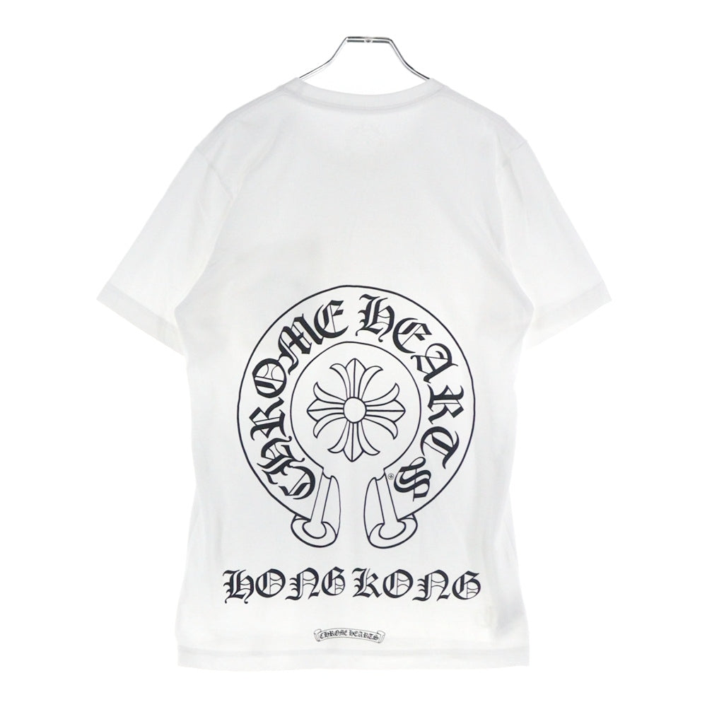 CHROME HEARTS(クロムハーツ) Honolulu Back Horseshoe Tee ホノルルバックホースシュー クルーネック半袖Tシャツカットソー ホワイト