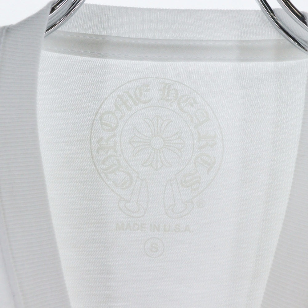 CHROME HEARTS(クロムハーツ) Honolulu Back Horseshoe Tee ホノルルバックホースシュー クルーネック半袖Tシャツカットソー ホワイト
