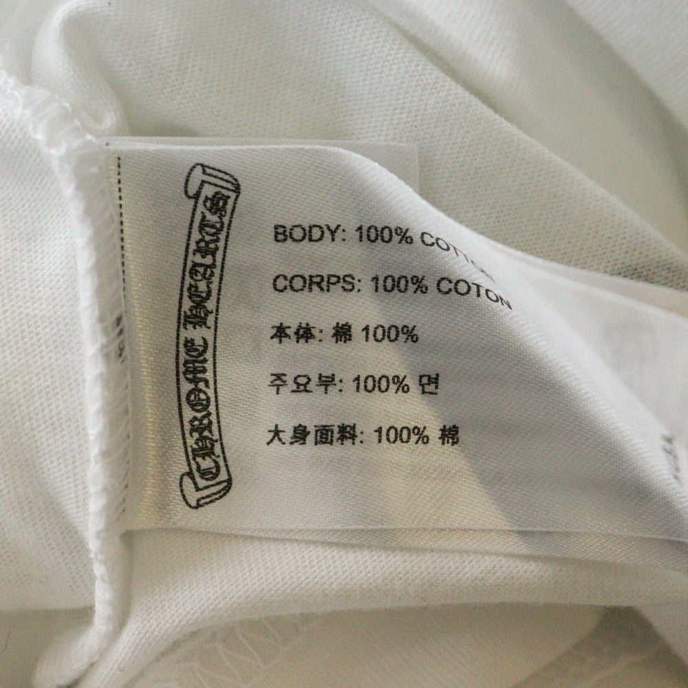 CHROME HEARTS(クロムハーツ) Honolulu Back Horseshoe Tee ホノルルバックホースシュー クルーネック半袖Tシャツカットソー ホワイト