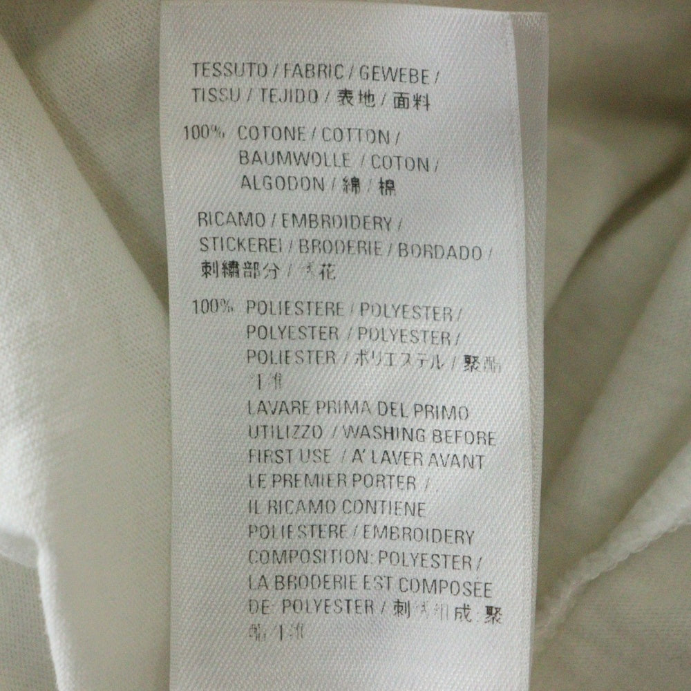 BALENCIAGA(バレンシアガ) レインボー刺繍ロゴ クルーネック半袖Tシャツカットソー レディース ホワイト