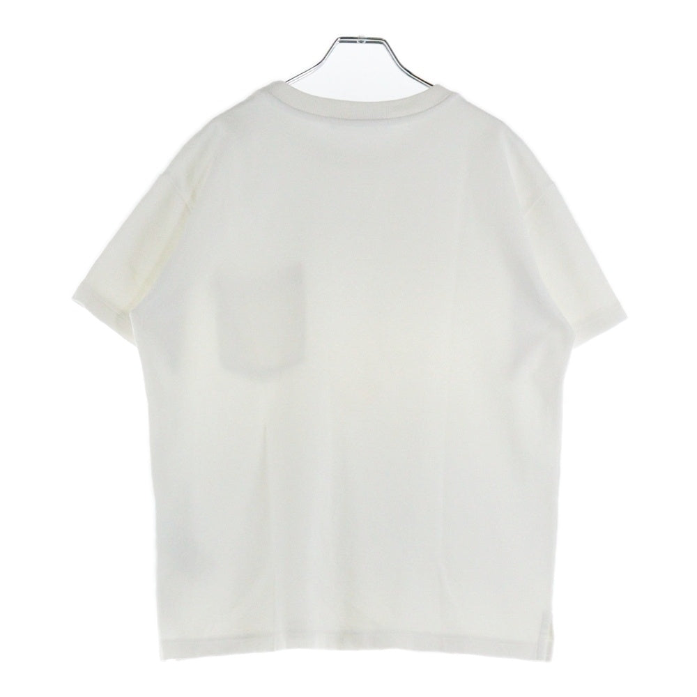 LOUIS VUITTON(ルイヴィトン) 24SS フロント3Dポケット モノグラム クルーネック半袖Tシャツカットソー ホワイト RM241Q TCL HIY49W