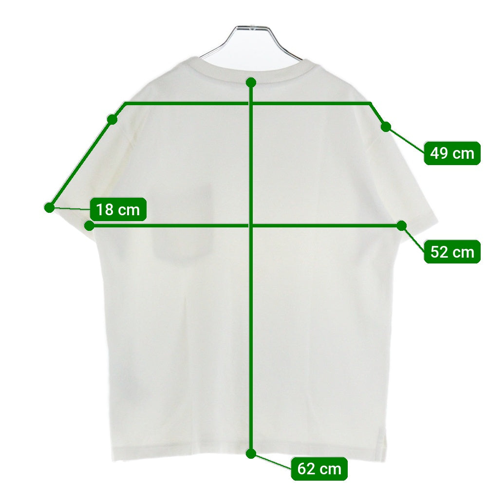 LOUIS VUITTON(ルイヴィトン) 24SS フロント3Dポケット モノグラム クルーネック半袖Tシャツカットソー ホワイト RM241Q TCL HIY49W