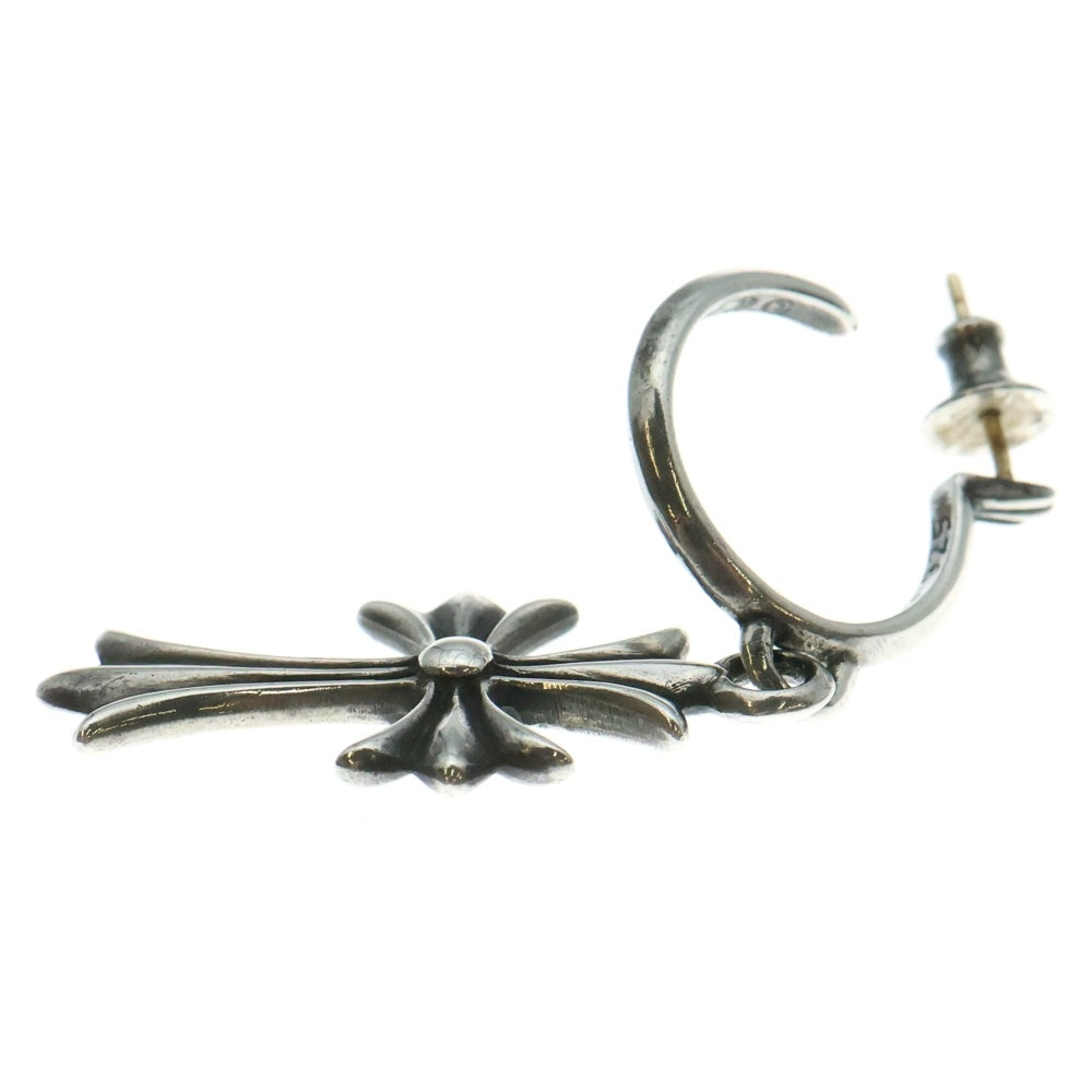 CHROME HEARTS(クロムハーツ) TINY CH CROSS タイニーCHクロス フープピアス シルバー BCA115