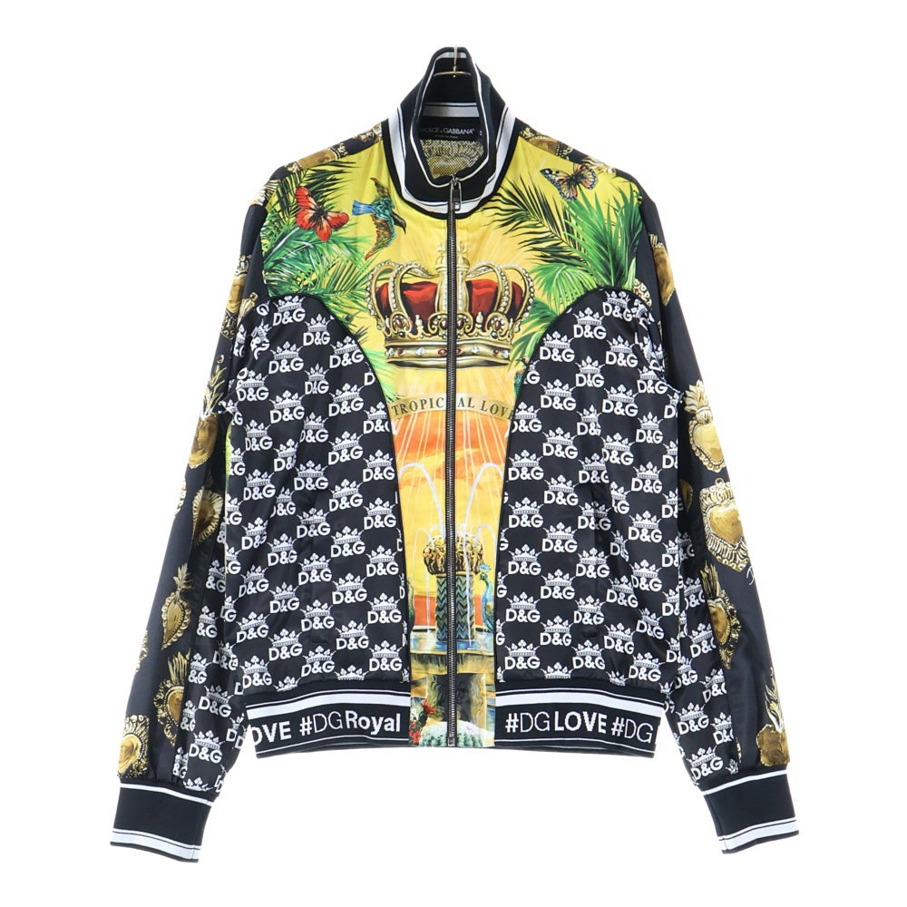 DOLCE & GABBANA(ドルチェアンドガッバーナ) グラフィック ジップ アップ ジャケット マルチカラー G9OZ2T