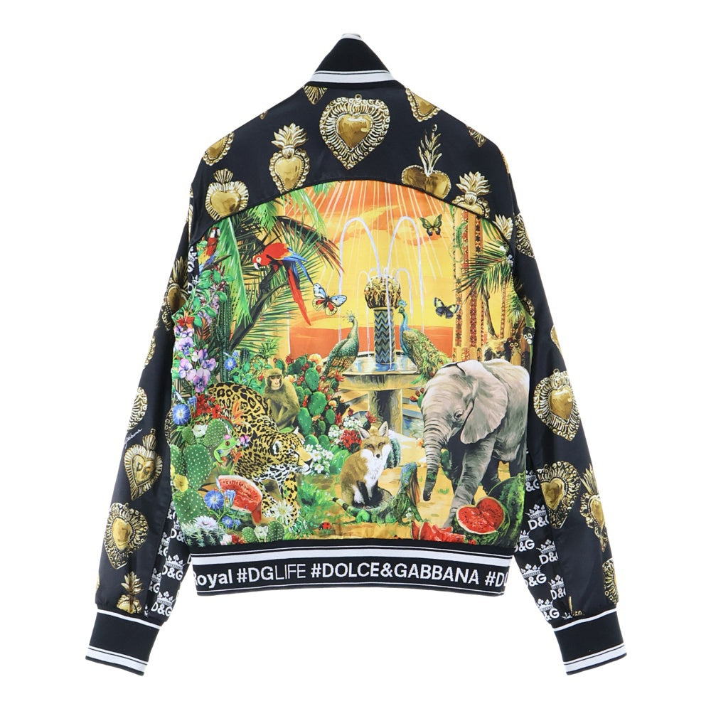 DOLCE & GABBANA(ドルチェアンドガッバーナ) グラフィック ジップ アップ ジャケット マルチカラー G9OZ2T