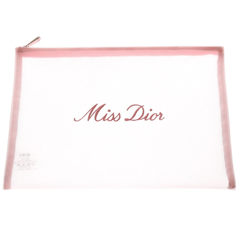 DIOR(ディオール) ノベルティ 刺繍ロゴ入りポーチ レディース ピンク