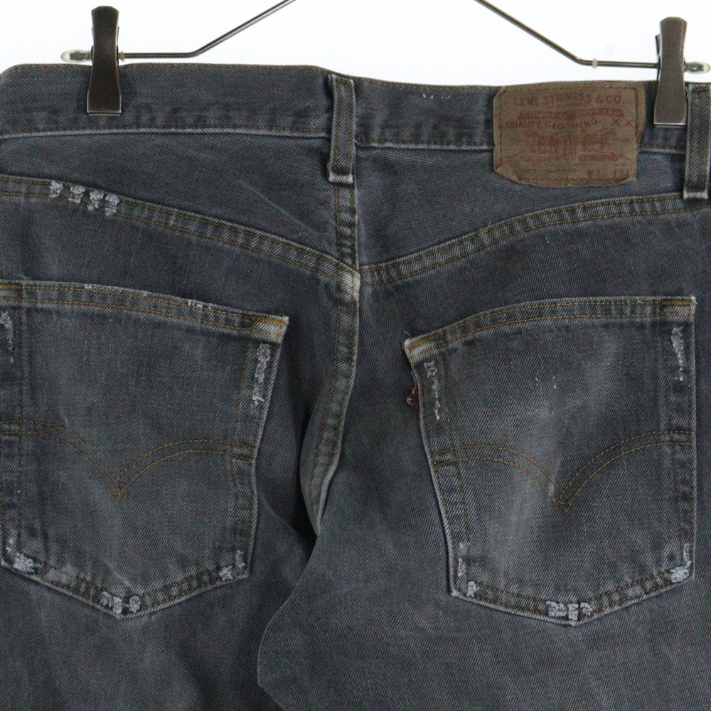 Levi's(リーバイス) VINTAGE 90s 505 後染め USA製 ストレートデニムパンツ ブラック