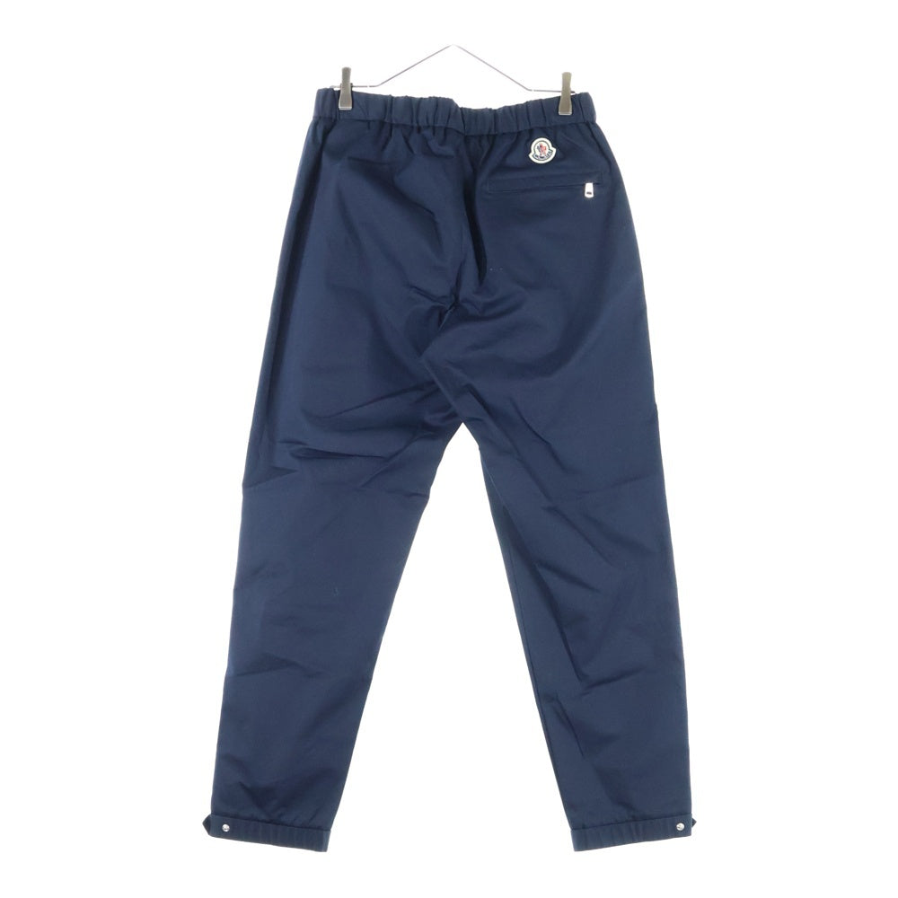 MONCLER(モンクレール) 23SS PANTALONE SPORTIVO ロゴドローコード ワッペン付きコットンパンツ ネイビー I10912A00003