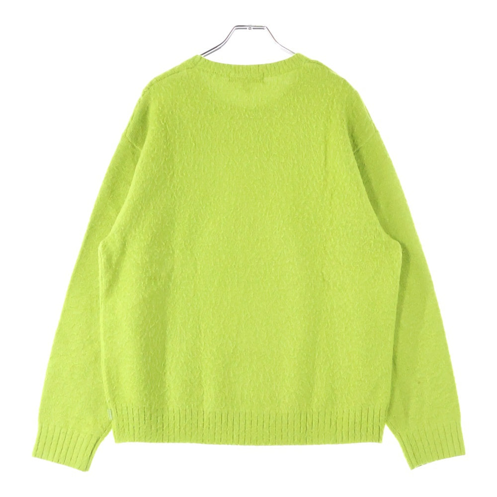 SUPREME(シュプリーム) 23AW Pilled Sweater パイルドセーター ロゴ刺繍 クルーネックセーター グリーン