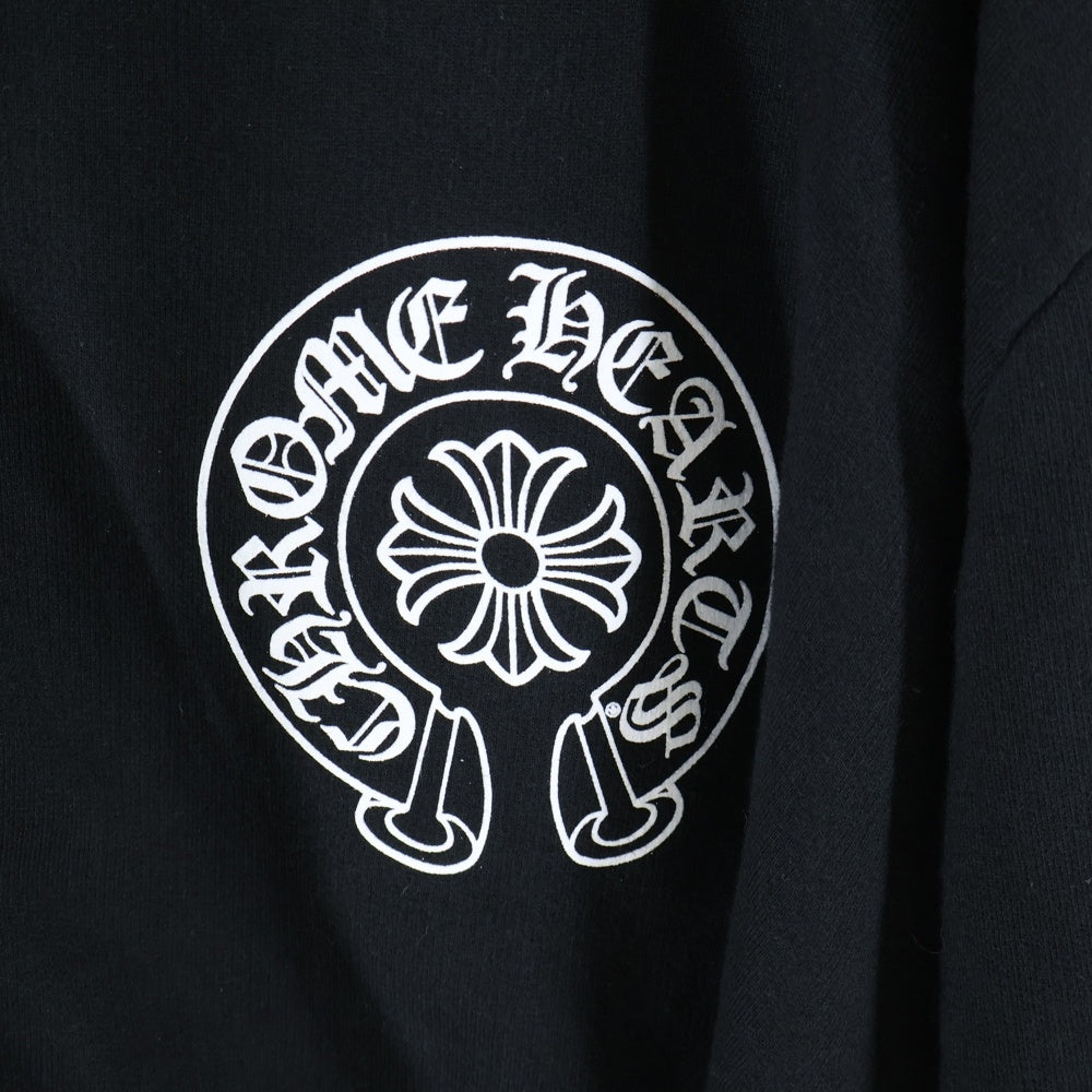 CHROME HEARTS(クロムハーツ) SWTSHRT HD ZIP 大阪限定バックホースシューダガージップパーカー ブラック