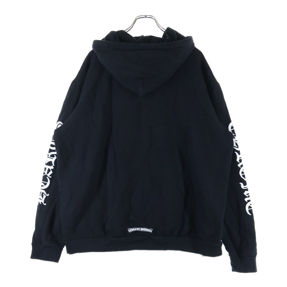 CHROME HEARTS(クロムハーツ) VERTICAL ARM LOGO HOODIE バーティカル アーム ロゴ フーディ プルオーバーパーカー ブラック