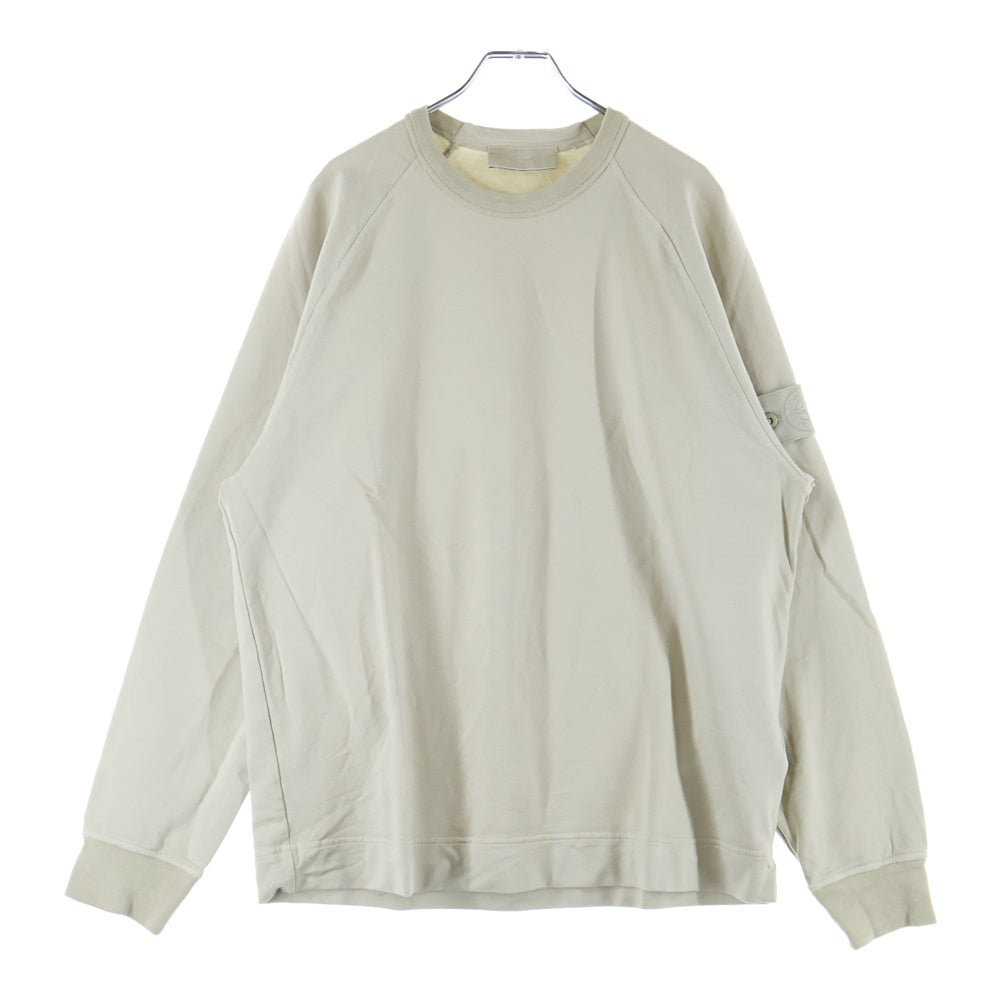 STONE ISLAND(ストーンアイランド) Ghost Piece Crewneck ゴースト ロゴパッチ付きクルーネック長袖Tシャツカットソー ベージュ K1S156100011 S00F3